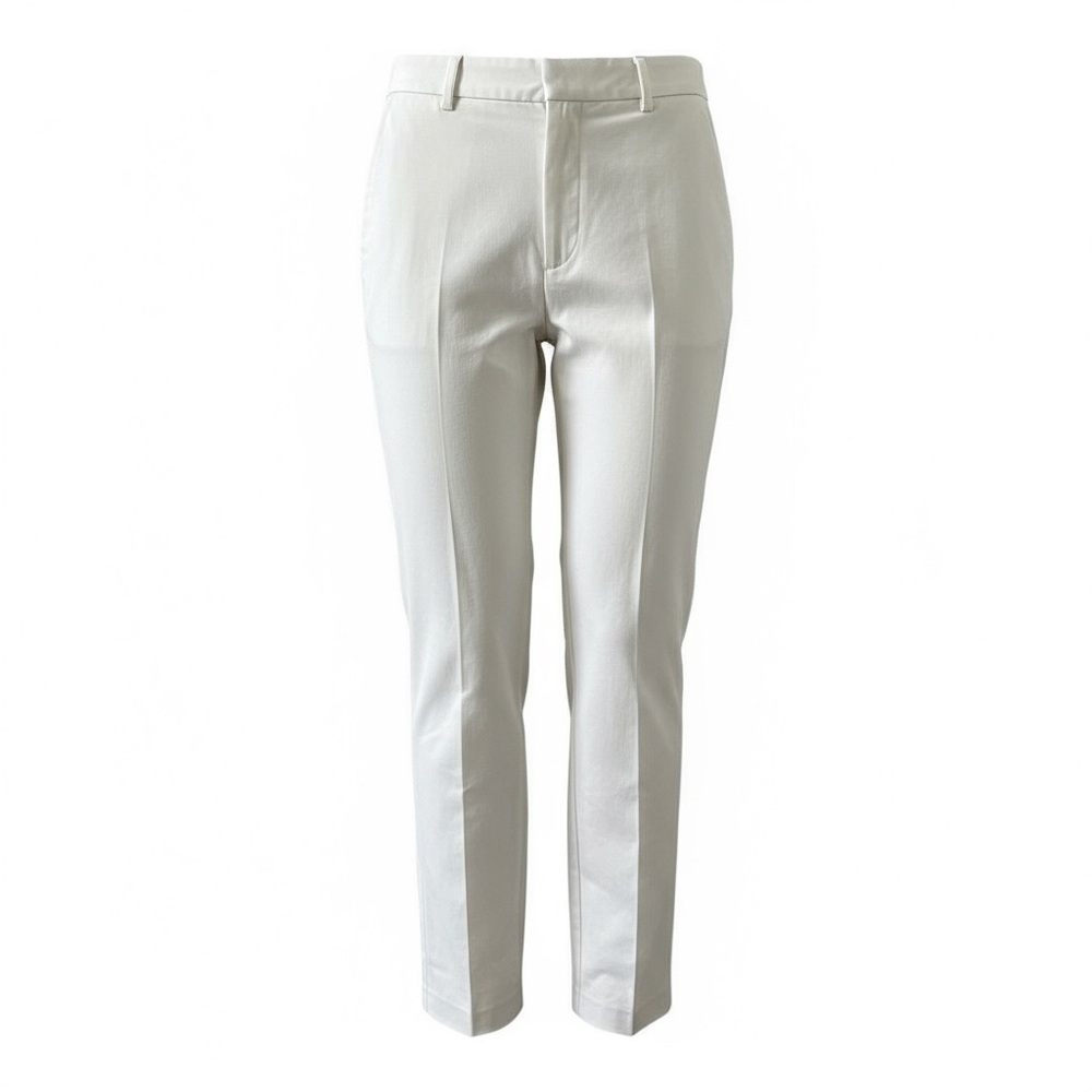 Zara White Tailored Ankle Trousers – Size L Workwear Minimal Chic